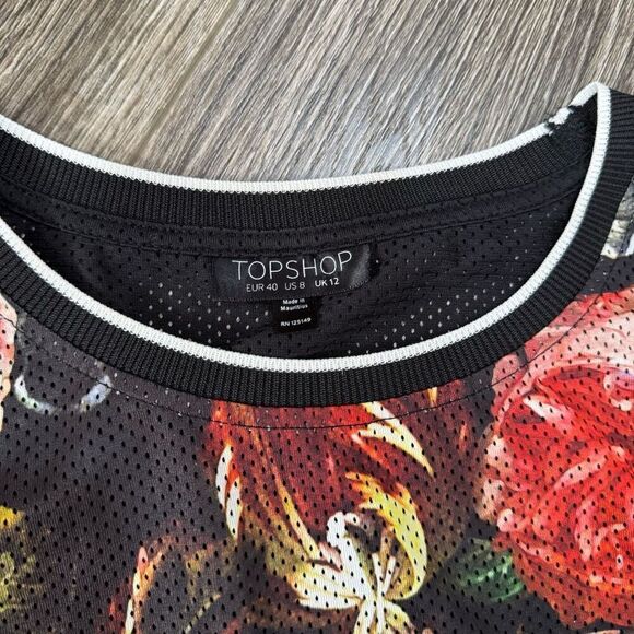 Top Shop Football style jersey Floral - Picture 4 of 6